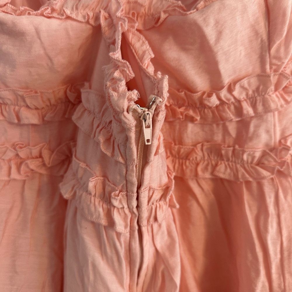 Francesca's Collections Pink Ruffle Mini Dress - Picture 6 of 7